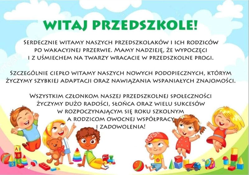 UROCZYSTE ROZPOCZĘCIE ROKU PRZEDSZKOLNEGO - Domowe Przedszkole